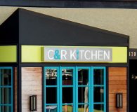 C & R KITCHEN - LED Illuminated Stainless Steel Stencil Cut Sign with Acrylic Push Through Letters in Merion Station, PA