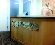 CAESARRIVISE - Satin Aluminum Metalike™ Letters in Philadelphia