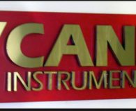 CANNON INSTRUMENT GROUP – Polished Brass Fabricated Letters Mounted on a Laminated Panel installed in State College, PA