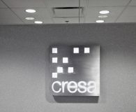 CRESA - LED Illuminated Aluminum Stencil Cut Sign with White Acrylic Back-up Panel in Conshohocken, PA