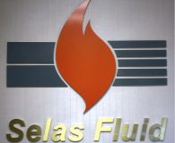 SELAS FLUID PROCESSING CORPORATION – Satin Brass & Painted Fabricated Stainless Steel Fabricated Letters in Blue Bell, PA
