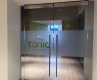 TONIC LIFE COMMUNICATIONS - Frosted Vinyl Applied to Glass Doors in Philadelphia