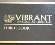 VIBRANT - Cast Bronze Metal Plaque in Philadelphia