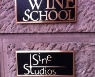 WINE SCHOOL - Cast Bronze Metal Plaque in Philadelphia