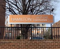 HAMILTON TOWNHOMES Fence Sign