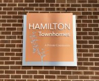 HAMILTON TOWNHOMES Wall Sign